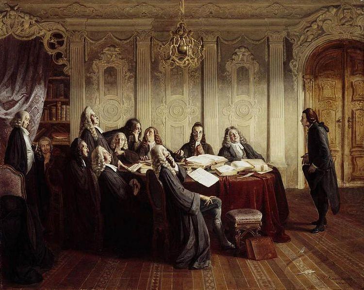Johann Peter Hasenclever Hieronymus Jobs at His Exam china oil painting image